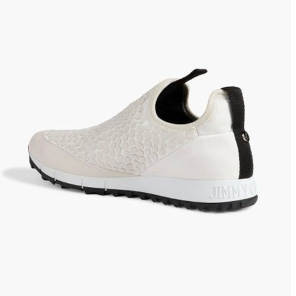 JIMMY CHOO stretch-suede slip-on Fashion sneakers of women. - Picture 2 of 13